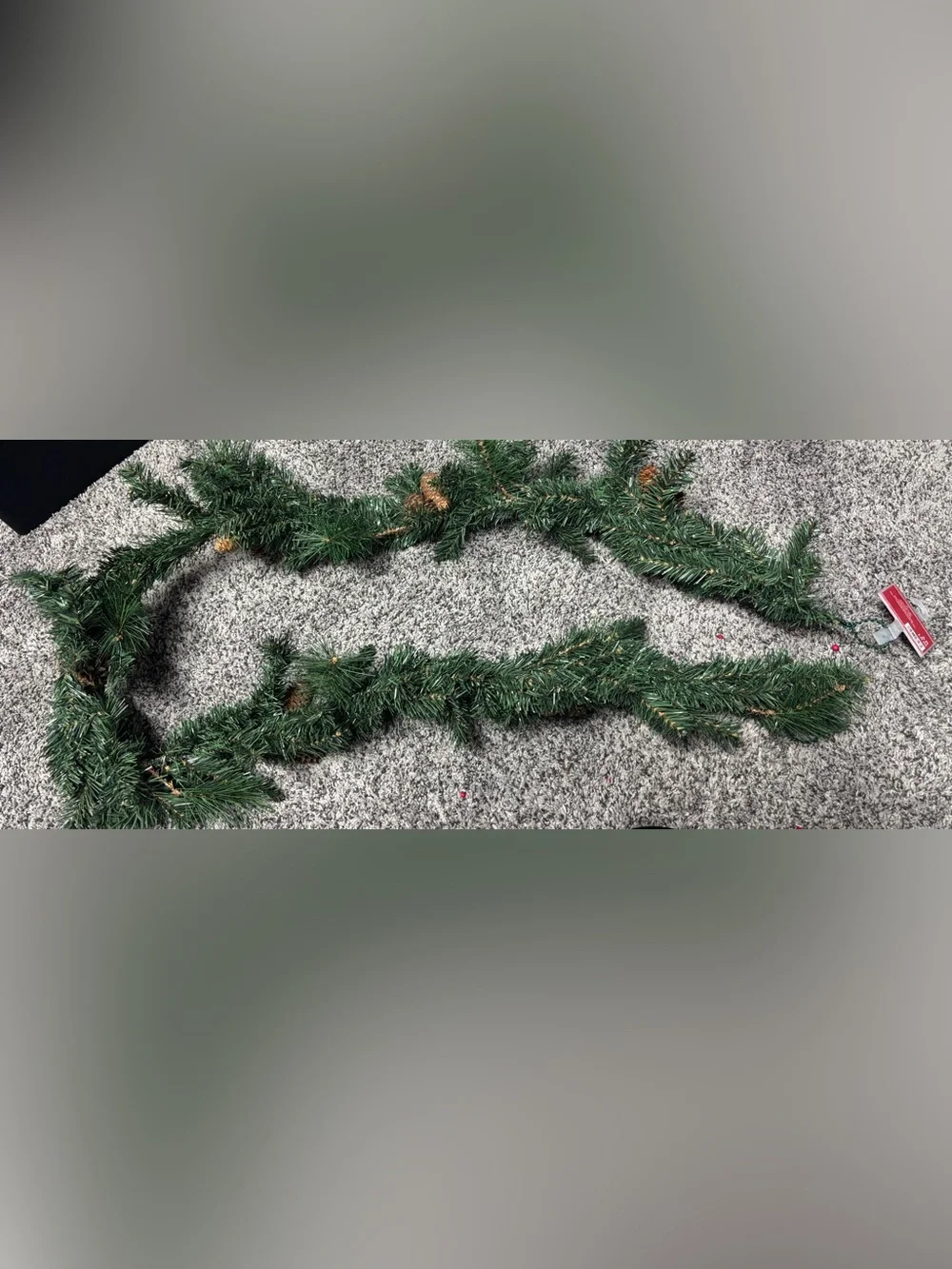 Ashland Green Pine Garland with Brown Pinecones
